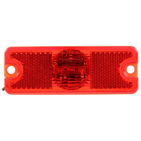 Truck-Lite 18 Series, European Approved, Led, Red Rectangular, 3 Diode, Marker Clearance Light, Ece, 2 Screw 18011R